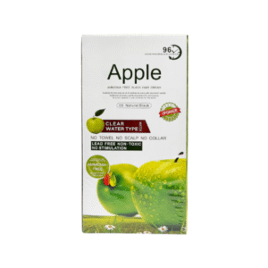 APPLE -  black hair color / dye - 500+500 ML : Long-Lasting 96 hour Natural Black, Ammonia-Free with Herbal Extracts