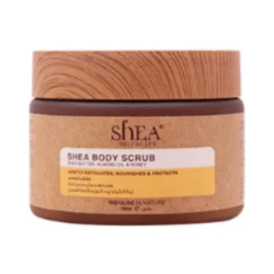 SHEA MIRACLES - Shea Body Scrub Almond Oil & Honey - 150 ML
