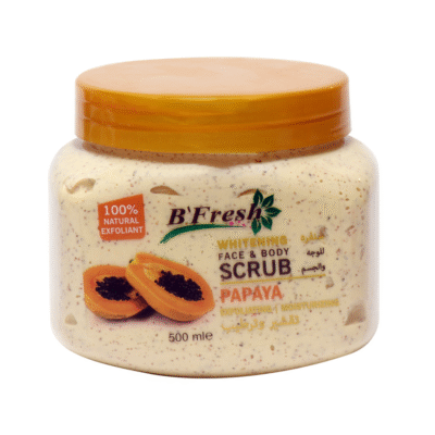 B'FRESH - Whitening Face & Body Papaya Scrub - 500ML