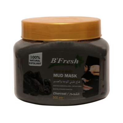 B'FRESH - Face And Body Mud Mask Charcoal - 500ML
