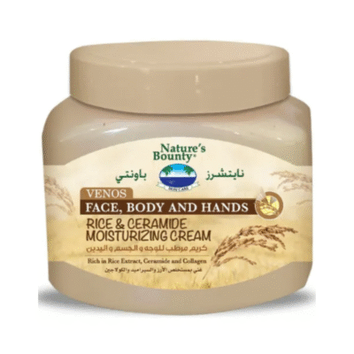 NATURE'S BOUNTY - Face , Body And Hands Venos Moisturizing Cream - Rice & Ceramide - 560ML