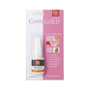 Caris gold - Brush On Nail Glue - 10g - Korea
