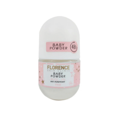 Florence - Baby Powder Anti-Perspirant Pink Roll On - 50ml
