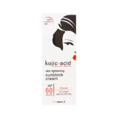KOJIC ACID - Skin Lightening Sunblock Cream SPF 60 - 100ml
