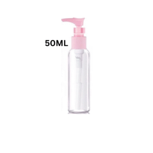 Pump Bottle Plastic Transparent Refillable Manicure & Pedicure - 50ML