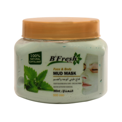 B'FRESH - Face And Body Mud Mask Mint - 500ML