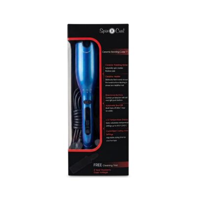 CHI Spin - N Curl 1" Ceramic Rotating Curler - BLUE