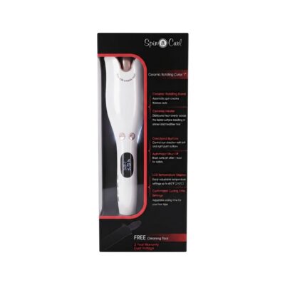 CHI Spin - N Curl 1" Ceramic Rotating Curler - WHITE