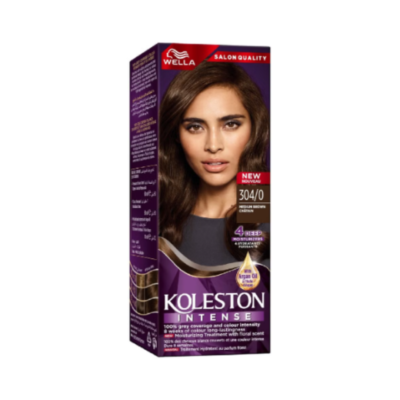 WELLA KOLESTON - Intense Hair Color Creme, specifically shade 304/0 Medium Brown