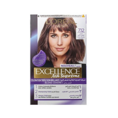 L’OREAL PARIS - Excellence Ash Supreme 7.12 Cold Pearl Blond Hair color
