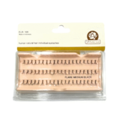 FLORINA - Single Individual Eyelashes - Large Black