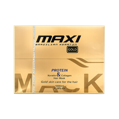 MAXI - Brazilian Keratin Gold Hair MASK Protein & Keratin & Collagen - 1000ML
