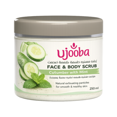UJOOBA - Brightening Face & Body Scrub Cucumber With Mint - 250ML