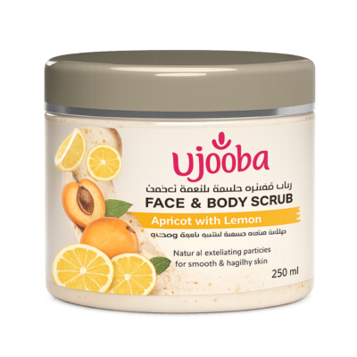 UJOOBA - Brightening Face & Body Scrub Apricot with Lemon - 250ML