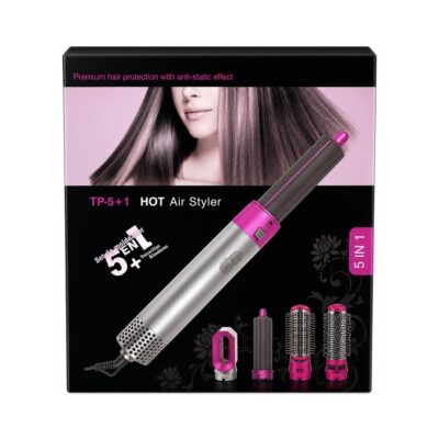 TP-5+1 Hot Air Styler, a multifunctional 5-in-1 electric blow dryer and hair styling kit