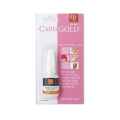 Caris gold - Brush On Nail Glue - 10g - Korea