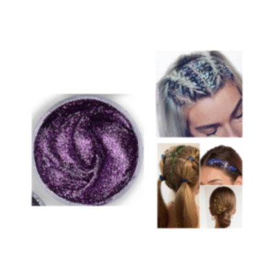 Gel - Glitter Makeup for Face, Body and Hair - PURPLE