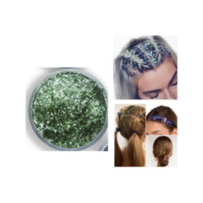 Gel - Glitter Makeup for Face, Body and Hair - GREEN