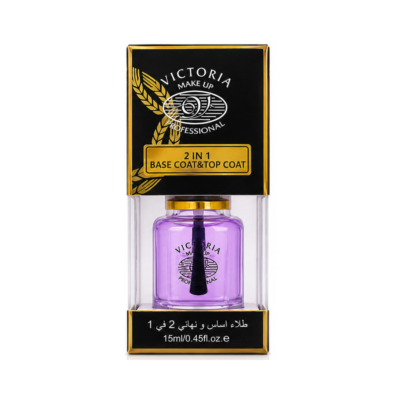 VICTORIA - Professional 2-in-1 Base Coat & Top Coat - 15ML