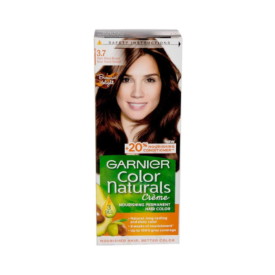 GARNIER - Natural 3.7 Dark Shiny Brown Hair color